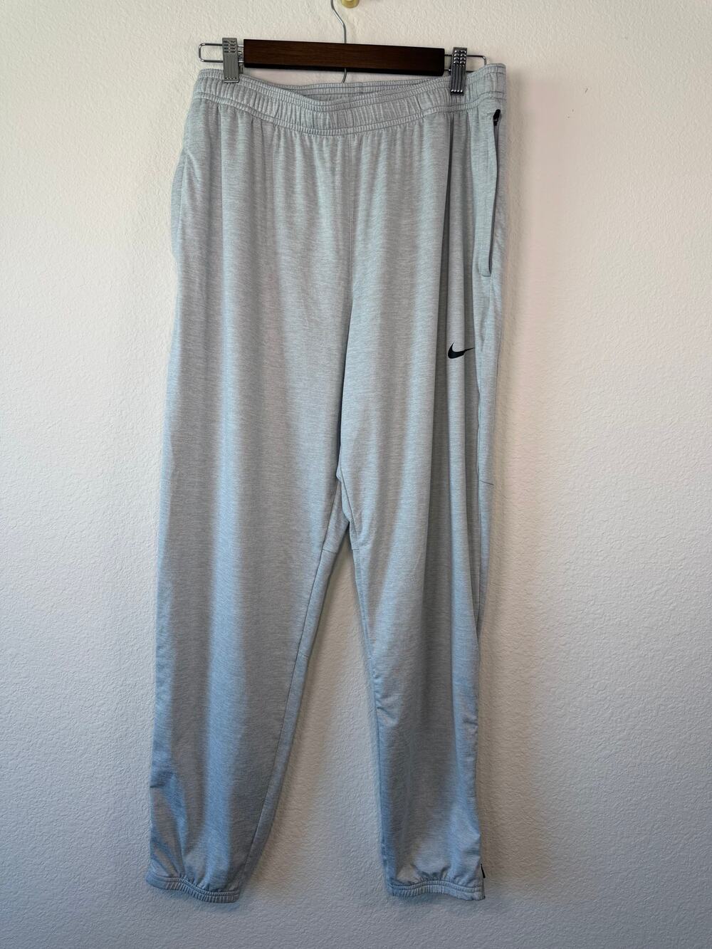 Nike Dri-FIT Move to Zero Heather Grey Tapered Training Joggers Men's Large